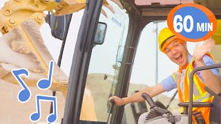 Im an Excavator  Brand new 1 Hour BLIPPI Educational Songs For Kids Compilation [upl. by Alael]