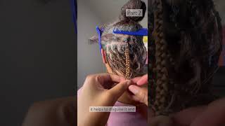 Tips on how to knotless braid with synthetic hair color 30 braids hairstyles shorts hair [upl. by Hogle909]