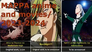 MAPPA Anime and Movies 2023 2024  Mappa studio [upl. by Dulcinea878]