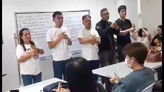 Sign language Taguig Hymn Courtesy of Daang Hari PWD officer [upl. by Senn]