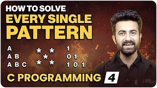 Pattern Printing in One Video  Lecture 4  C Programming Series [upl. by Leaper]