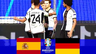 Resumen España vs Alemania  Cuartos de final Eurocopa 2024  eFootball PES 2021 [upl. by Eihtak634]