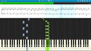 Synthesia with sheet MajorGenerals Song from The Pirates of Penzance The Elements  Tom Lehrer [upl. by Llehsram]