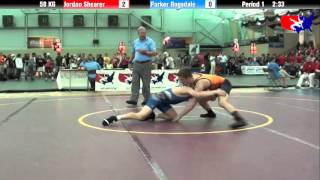 Jordan Shearer vs Parker Ragsdale at 2013 FILA Cadet Nationals  FS [upl. by Mini285]