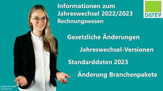 Rechnungswesen Informationen zum Jahreswechsel 20222023 [upl. by Ode568]