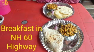 Breakfast NH 60 Highway  Breakfast time Roti amp Egg Tarka [upl. by Eelam]