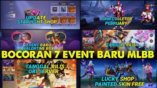 BOCORAN 8 EVENT TERBARU MOBILE LEGEND STARLIGHT SHOP UPDATE JADWAL RILIS EVENT ASPIRANT SKIN GRATIS [upl. by Angelica]