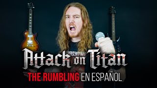 ¿Cómo sonaría ATTACK ON TITAN  THE RUMBLING en Español 🔥 [upl. by Saidel349]