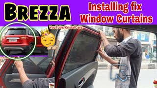 Brezza Window Curtains  Window Sun Shade for Suzuki Brezza [upl. by Heriberto]