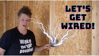 She Shed Wiring  DIY Electrical  Reynes She Shed  Yardline Sterling Gable  Part 10 [upl. by Skye]