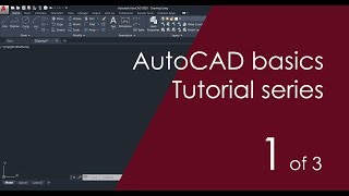 AutoCAD Basic Tutorial for Beginners  Part 1 of 3 [upl. by Artened]