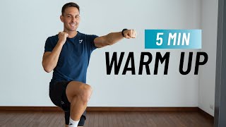 5 MIN WARM UP  Do This Before Your Home or Gym Workouts [upl. by Ecniuq609]