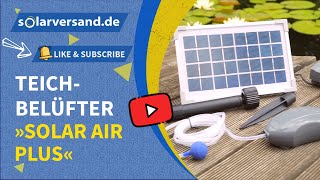 Solar Teichbelüfter Floating AirPlus für Ihren Teich [upl. by Hacissej]