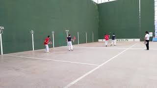 Frontenis final campeonato de España honor últimos tantos emocionantes set 1 Incusa A vs Portacoeli [upl. by Wieche]