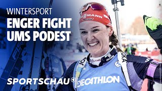 BiathlonMassenstart Herrmann und Preuß sichern deutschen Erfolg in Otepää  Sportschau [upl. by Damal]