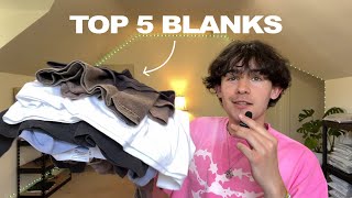 Top 5 Blank TShirts for your Streetwear Clothing Brand [upl. by Gilson647]