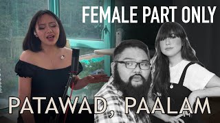 Patawad Paalam Karaoke  Moira Dela Torre Part Only  Instrumental  OPM [upl. by Aerdied]