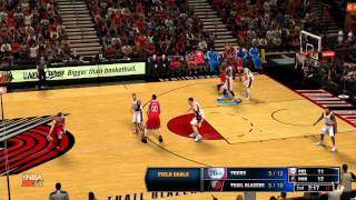 NBA 2K14 Gameplay  Philadelphia 76ers vs Portland Trail Blazers Full Game [upl. by Ennayoj]