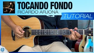 quotTOCANDO FONDOquot  Ricardo Arjona  Tutorial en Guitarra  Acordes TABS y Letra PDF Gratis [upl. by Euhsoj]