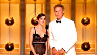 Will Ferrell amp Kristen Wiig Present Male Actor – Motion Picture MusicalComedy I 81st Golden Globes [upl. by Schechter578]