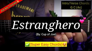 Estranghero  Cup of Joe Easy Chords😍  Guitar Tutorial [upl. by Upton328]