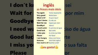 Inglês Aprenda frases mais úteis em inglês para principiantes [upl. by Aneekan]