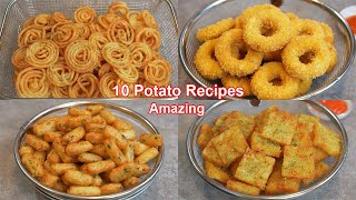 10 Amazing Potato Recipes Collections  French Fries  Donuts  Potato Snack Bubble Potato Chips [upl. by Ritch]