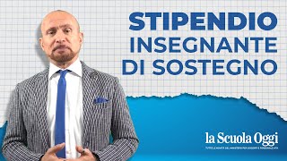 Stipendio insegnante di sostegno [upl. by Latin197]