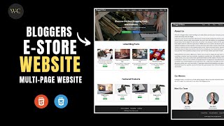 How To Design Website Using HTML amp CSS  Blogger ECommerce Website  HTML amp CSS Project  Hindi [upl. by Adnaloy974]