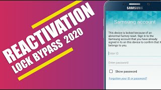 Remove amp Bypass Samsung Account Reactivation Lock Marshmallow 601  Without PC amp Box  2020 [upl. by Okomom]