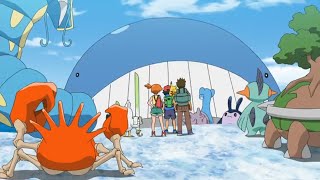 Ash Bayleef return  Ash Meeting all his Pokemon in Hindi  Aim to be Pokemon Master Episode 7 [upl. by Hsirap230]