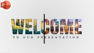 Motion Change Animated WELCOME Slide Design In PowerPoint [upl. by Nerissa137]