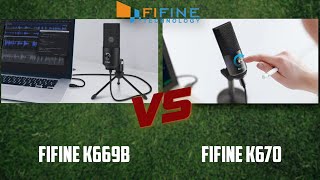 Fifine K669B vs Fifine K670  Microphone Under 50 Comparison [upl. by Madancy]