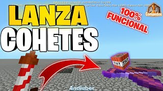 COMO HACER UN LANZA COHETES  EN MINECRAFT 1900 BETA  TRUCOS CON COMANDOS [upl. by Ridgley]