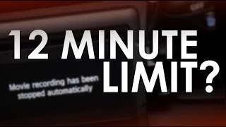 What is the 12 minute limit  DSLR Video Limits [upl. by Eenej907]