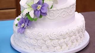 How To Make Your Own Buttercream Wedding Cake  Part 1  Global Sugar Art [upl. by Lenrow]