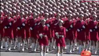 Military Parade Soldier Formations  National Day 2009 in Beijing [upl. by Ecyoj]