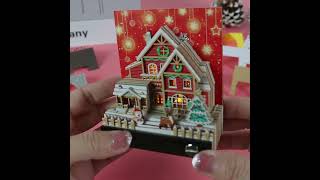 3D Calendar 2025Memo PadChristmas House With LightNon Sticky Sheets Paper NotesChristmas Gift [upl. by Rogerg]