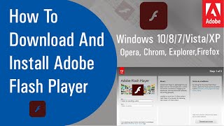 How To Download And Install Adobe Flash Player [upl. by Eiuqnom]