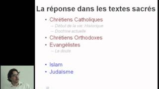 Diversité des points de vue des religions Cellules souches embryonnaires humaines [upl. by Elatsyrc]