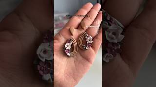 DIY polymer clay earrings making polymerclaytrendingviralshortsfeedyoutubeshortsZAAMRwp2wi [upl. by Ymeon]