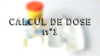 Calcul de dose n°1  la préparation de perfusion [upl. by Arv64]