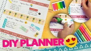 DIY  FAÇA SUA PRÓPRIA AGENDA E PLANNER [upl. by Trabue]