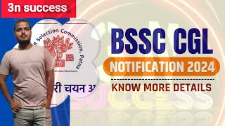 BSSC CGL 4 NEW VACANCY 2024 बिहार मे बहार है । बम्पर भर्ती ।। bssccgl3 [upl. by Jotham]