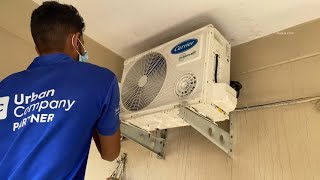 Urban Company Split Ac Service with Foam jet technology  Gas filling  Deep clean Ac service 2022 [upl. by Ardnoel913]