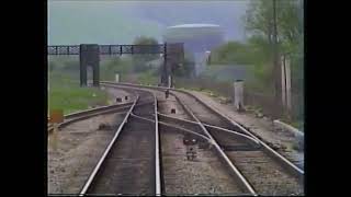 Cab ride Newport  Abergavenny May 1991 signalboxes sidings download 997 [upl. by Neelsaj277]