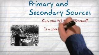 Primary vs Secondary Sources [upl. by Harri233]