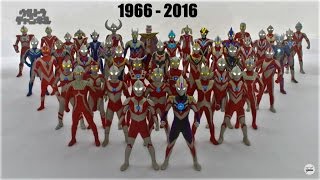 All Ultraman Transformations 19662016 [upl. by Akinas]