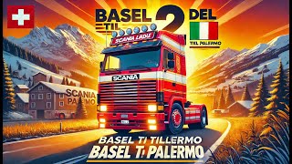 🚛 Den Gamle Dame Fortsætter Rejsen Basel til Palermo i Scania 141 🇨🇭🇮🇹 Del 2 [upl. by Augusta117]