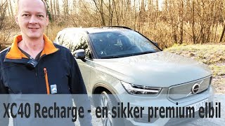 Volvo XC40 Recharge  en sikker premiumelbil [upl. by Newlin]